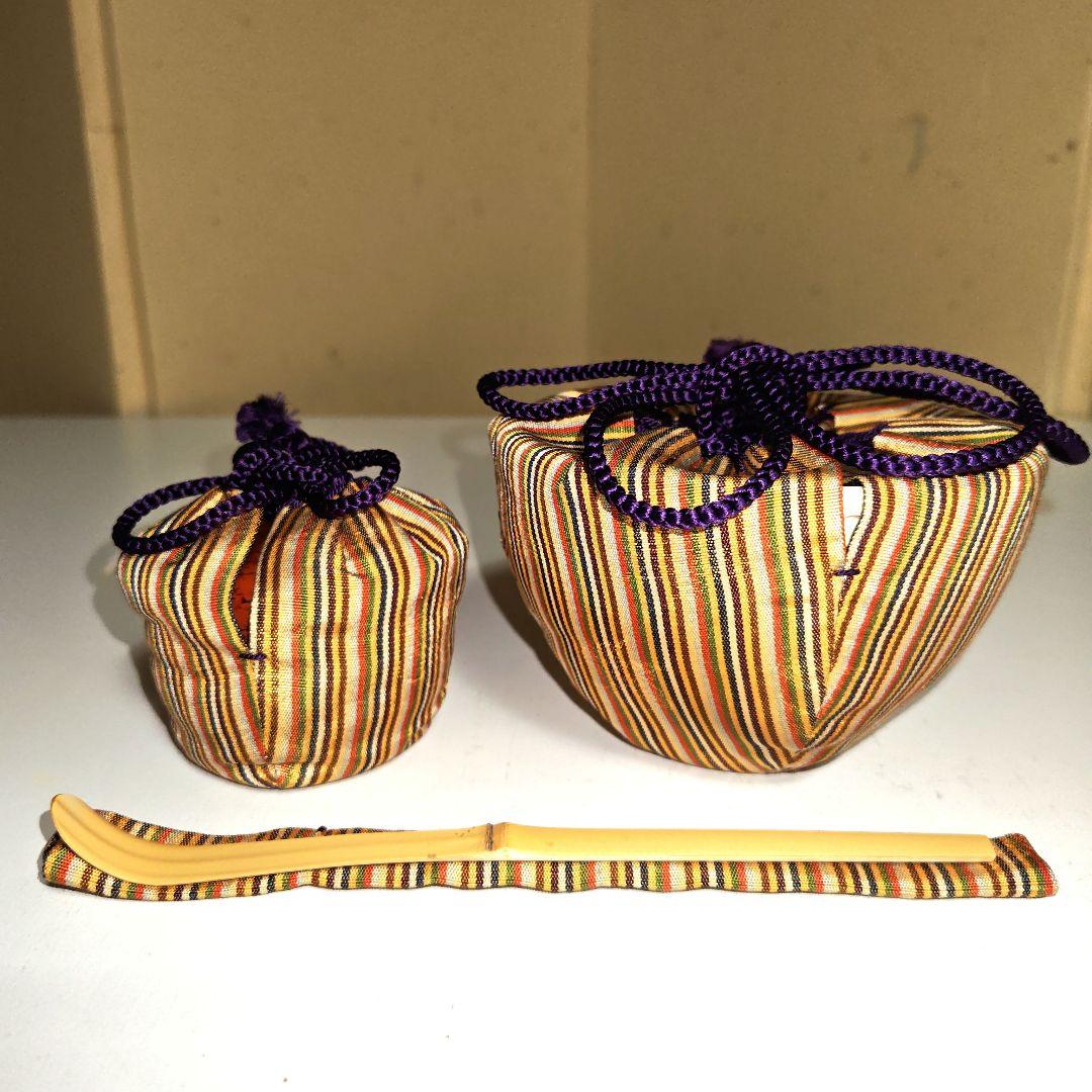 茶道具　麻の葉模様新一閑茶箱