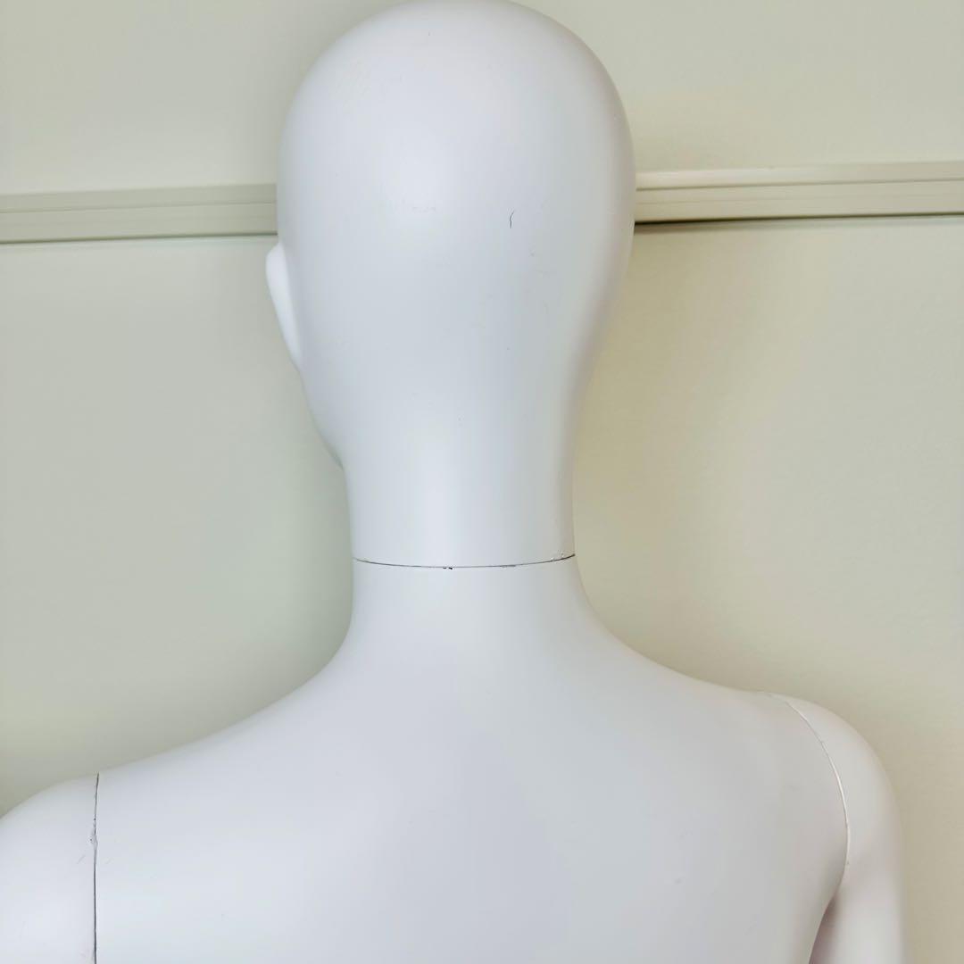 パールイデア 全身トルソー マネキン 女性 ホワイトマネキン 土台付き 高さ調