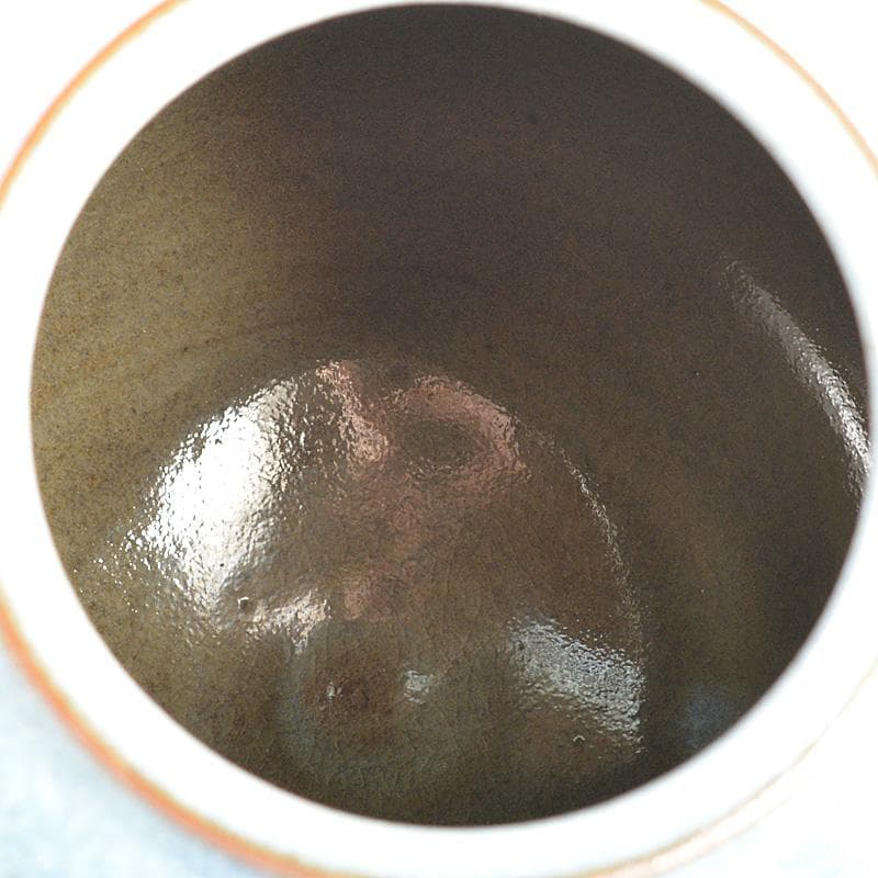 京焼　清水焼　八木一艸作　均窯　花壺　共箱　C　6283C