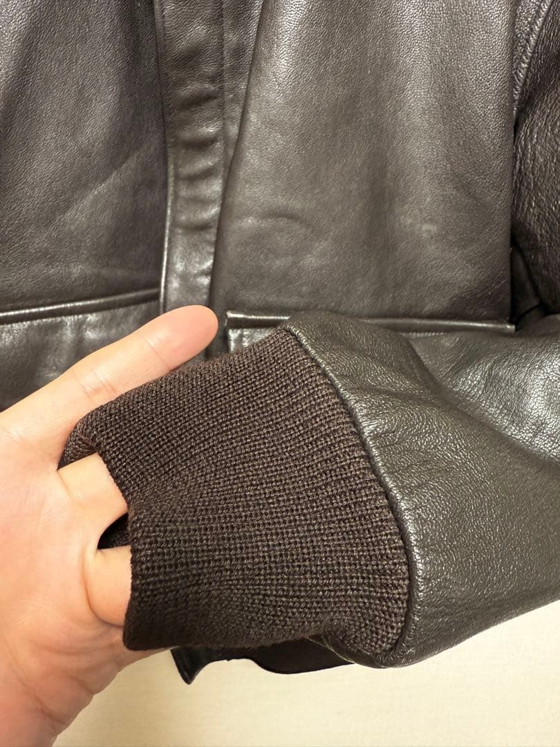 【えいごー】70S L.L.Bean ゴートスキン A-2 レザー