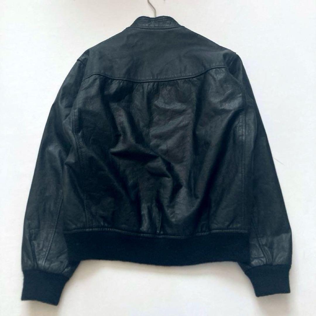 【hitsuji3】レザージャケット ライダース 黒 L 牛革 日本製