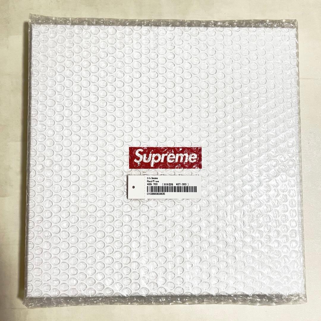 【SS25_week12】 Supreme Silk Bandana（Red）