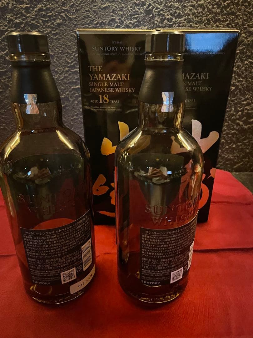 山崎 18年 シングルモルトウイスキー　空瓶