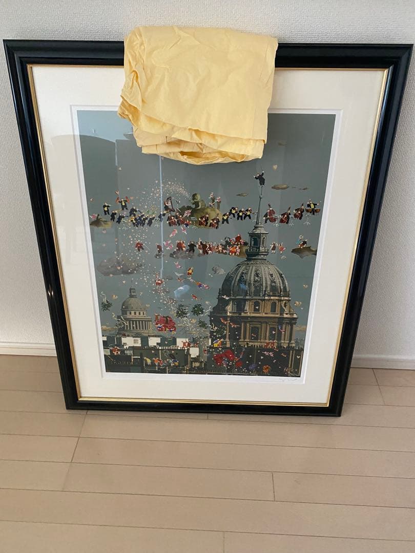 美品↑★ヒロ・ヤマガタ★真作★シルクスクリーン「パリオーケストラ・カノン」送料込