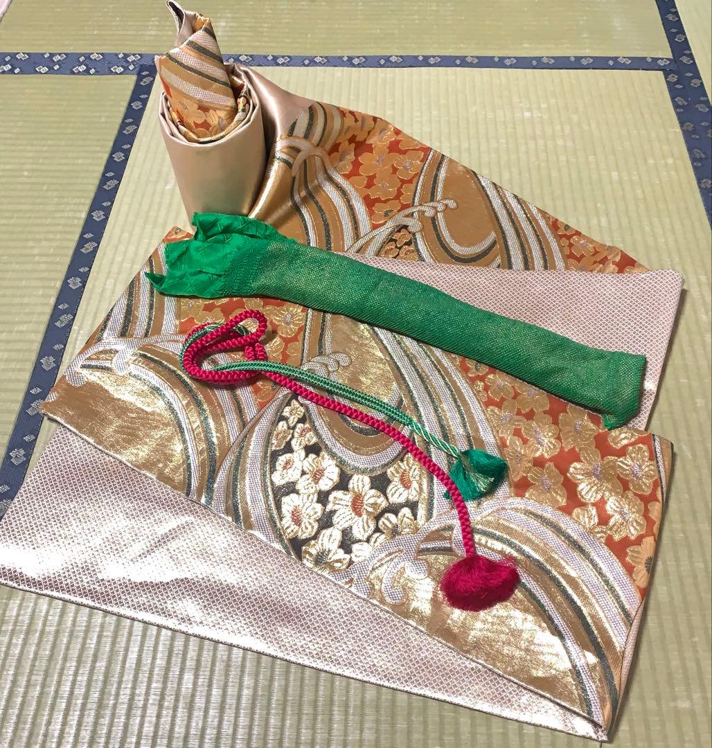 春*野様 【極美品】振袖　６点セット　三越謹製　吉祥文様　藤　花車　身丈167.