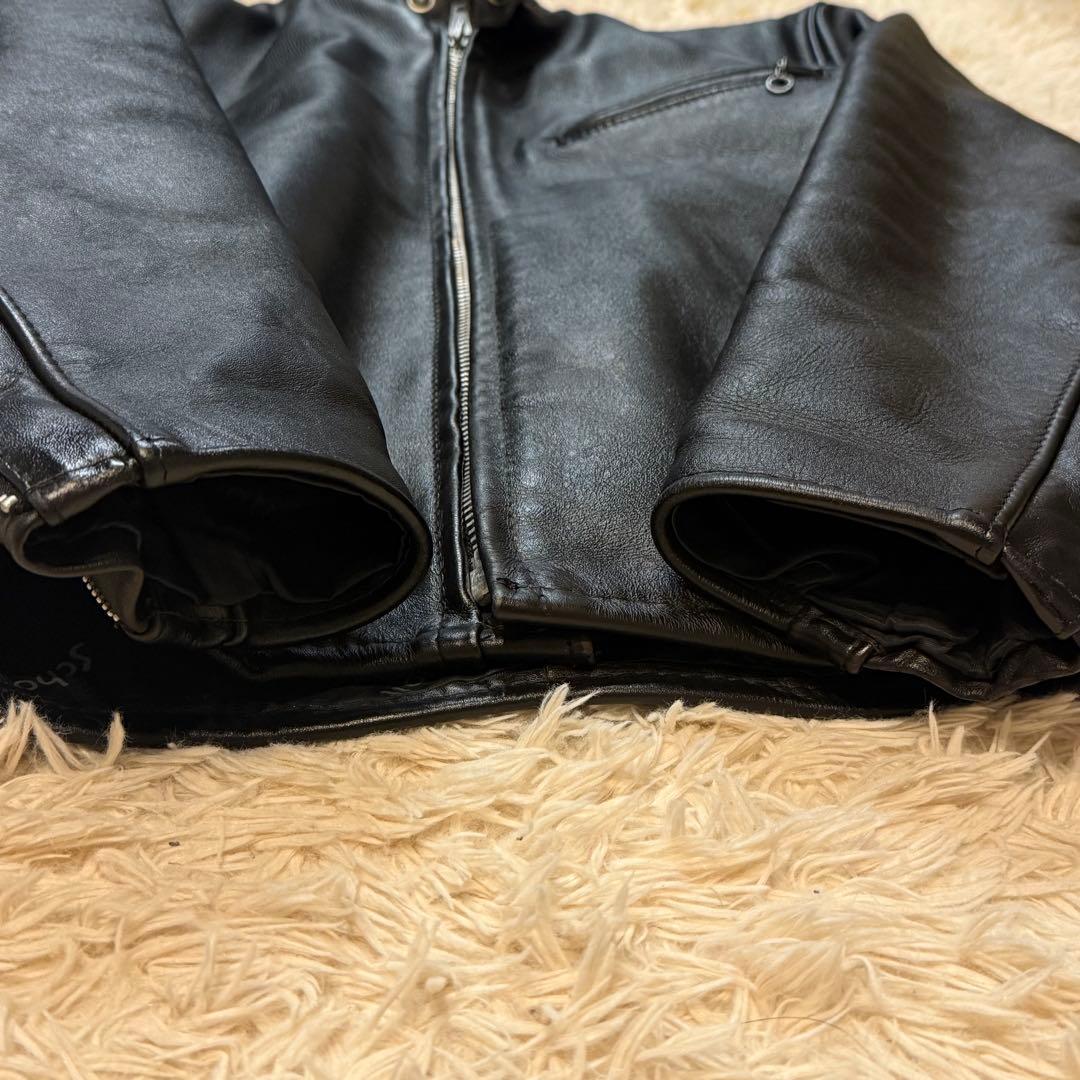 【希少】 schott シングル ボア ライナー 付き641 USA製 38 M