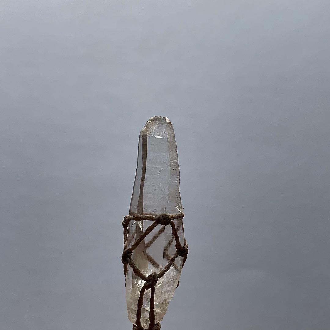 ヒマラヤ水晶 ＊ マクラメペンダント ネックレス 43