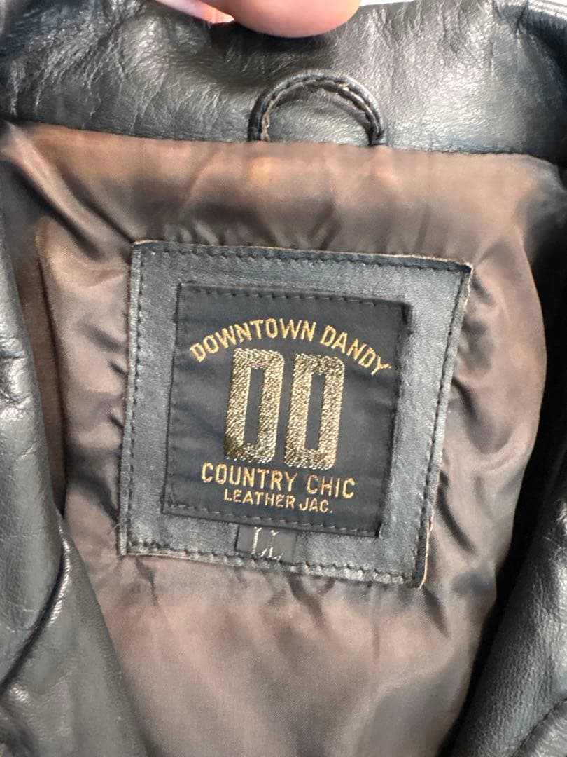 レザージャケット ライダース　牛革 黒 y2k 00s ラムレザー　アメカジ