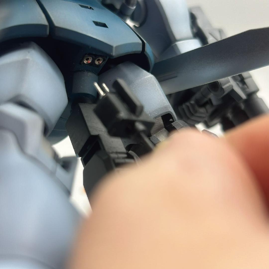 【たーぼー】HGグフカスタム　電飾塗装済完成品