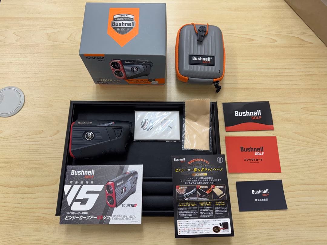 1/6（火）で出品終了します‼️ Bushnell Tour V5 ゴルフ用距離計