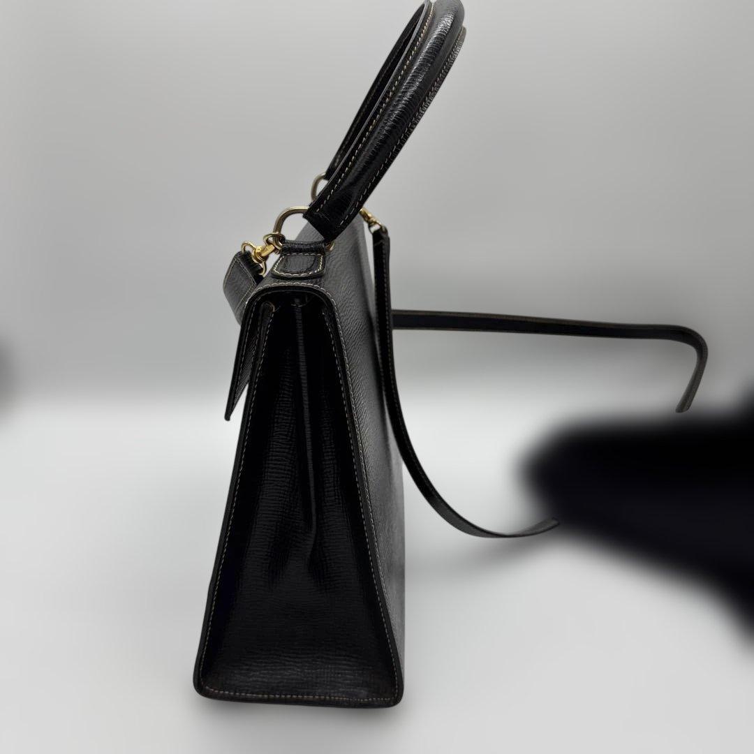 ヴィンテージ　レア　CELINE ブラック ハンドバッグ ダストバッグ付き