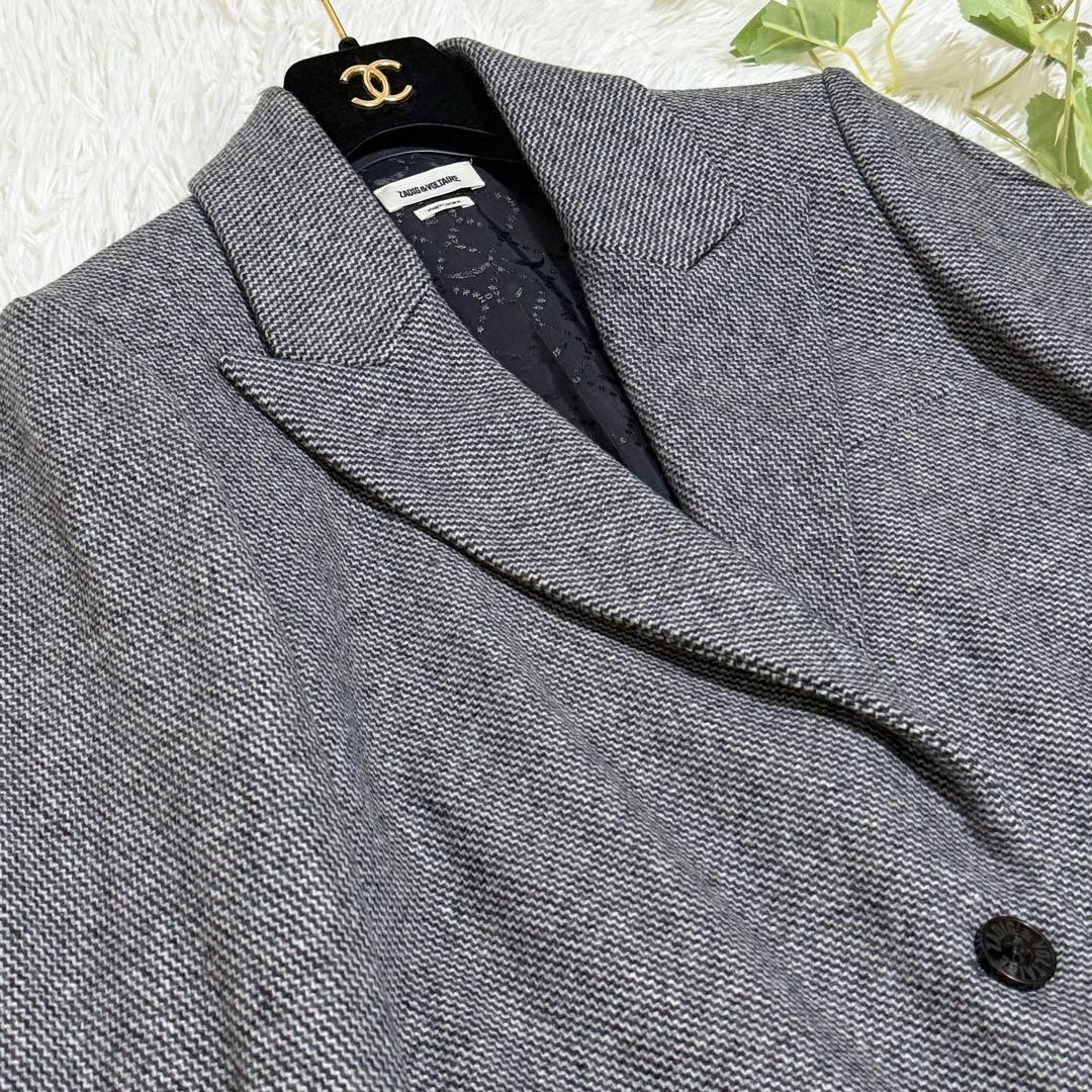 極美品　ザディグ エ ヴォルテール　チェスターコート　ロング丈　ウール　高級