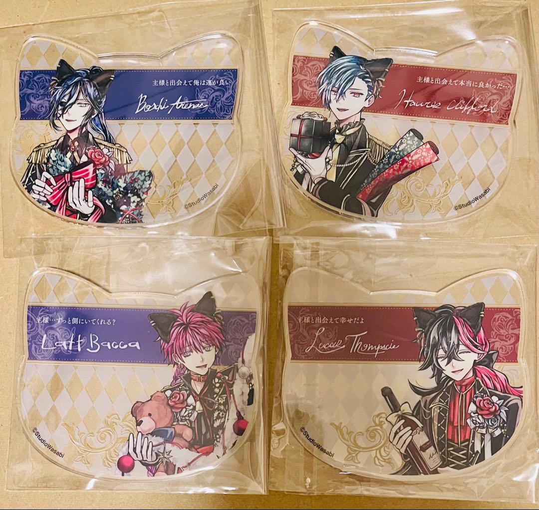 悪魔執事と黒い猫　あくねこ　アクリルコースター　4点セット