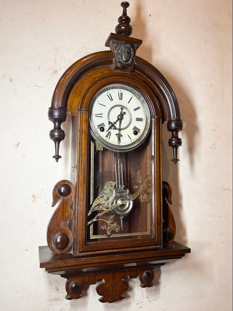 涙の雫　柱時計　古時計　振り子　ゼンマイ　ボンボン　レトロ　精工舎　ユンハンス