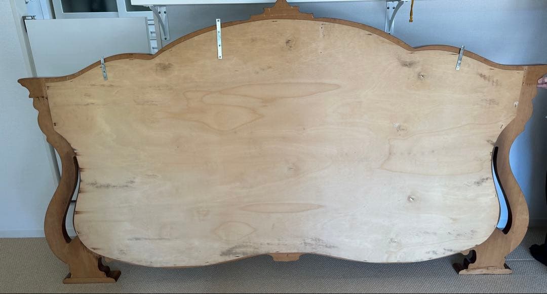 イタリー製バロック様式 木製 大きな鏡