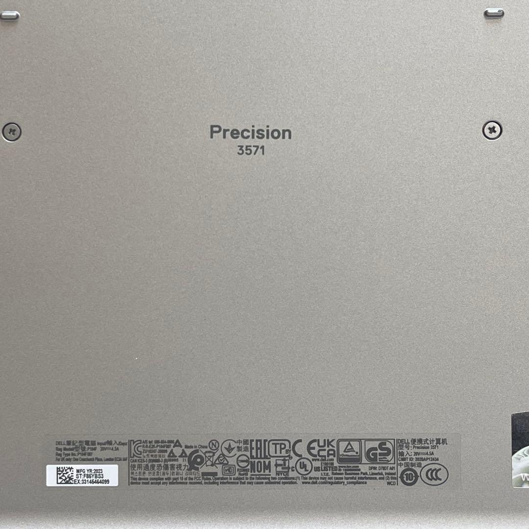Windowsノート本体 Dell Precision 3571 i5-12600H 16GB 256GB