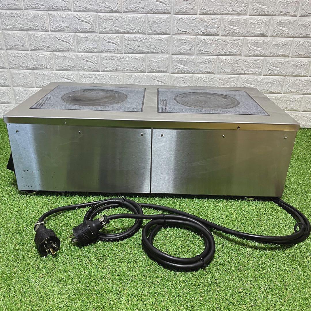 マルゼン 業務用電磁調理器 MIHB-2H2HC 厨房機器 業務用 IHコンロ