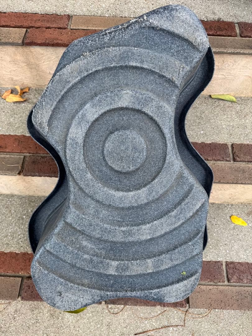 ひょうたん池 みかげ調 プラ池 中古 グレー