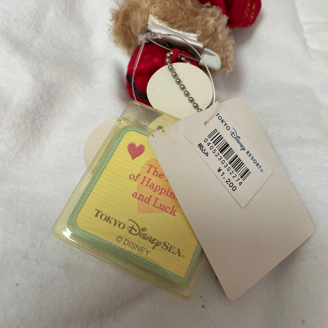 Duffy 美品ダッフィー 25周年 ホテルボーイコス ぬいば ぬいぐるみバッジ