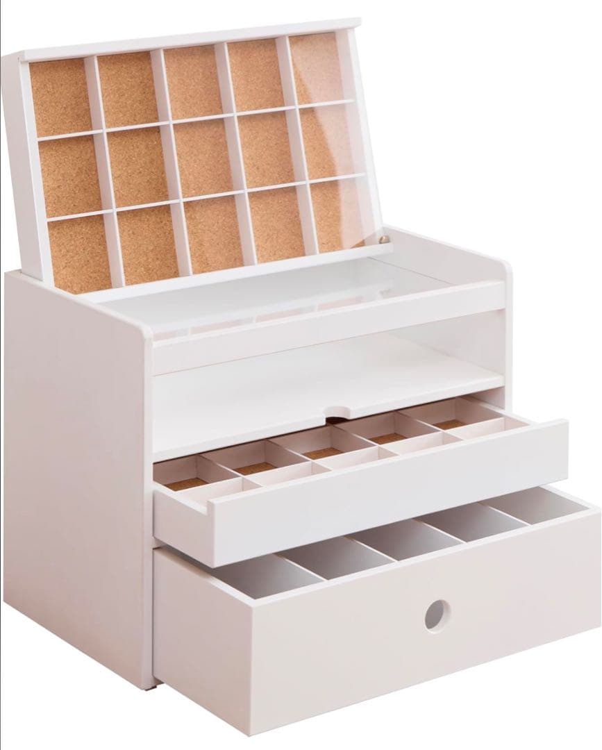 upside DO 推し活収納 iru イル 缶バッジ収納チェスト ホワイト 棚