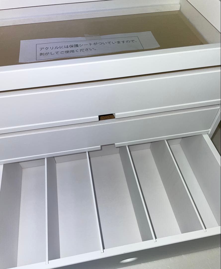 upside DO 推し活収納 iru イル 缶バッジ収納チェスト ホワイト 棚