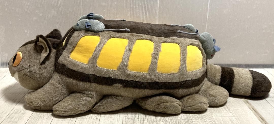 サンアロー　となりのトトロ　ネコバス　特大ぬいぐるみ　全長120cm　ジブリ