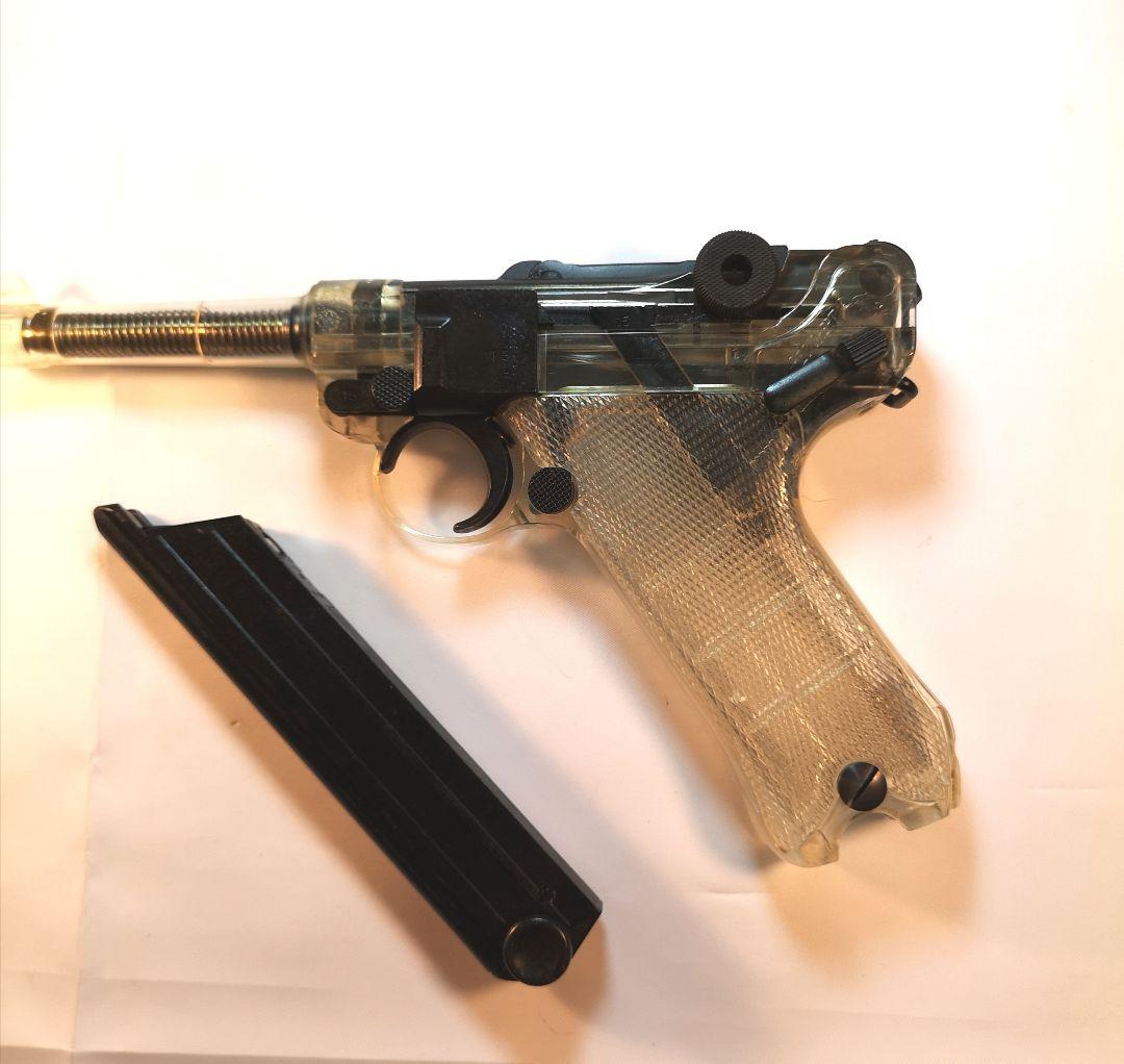 タナカ限定ルガ—Ｐ08 シ—スルーモデル4インチ ブロ—バックガスガンプラ製