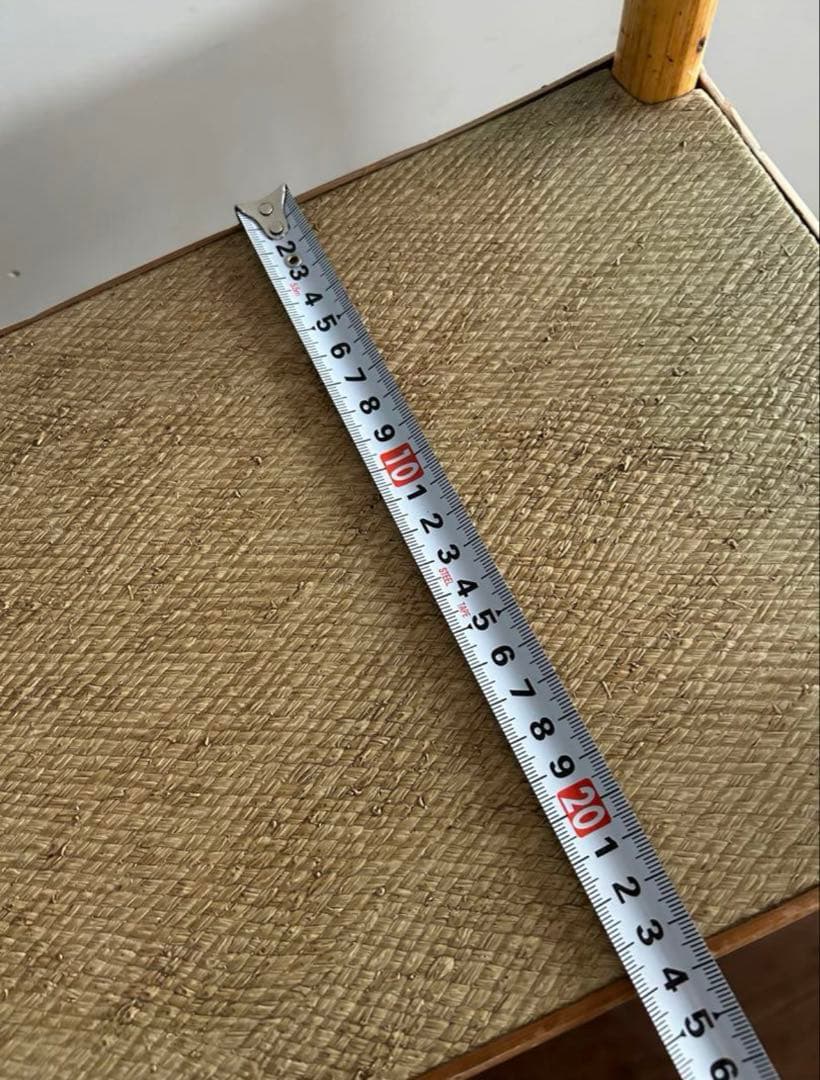 フランスアンティークラタン4段オープンシェルフ