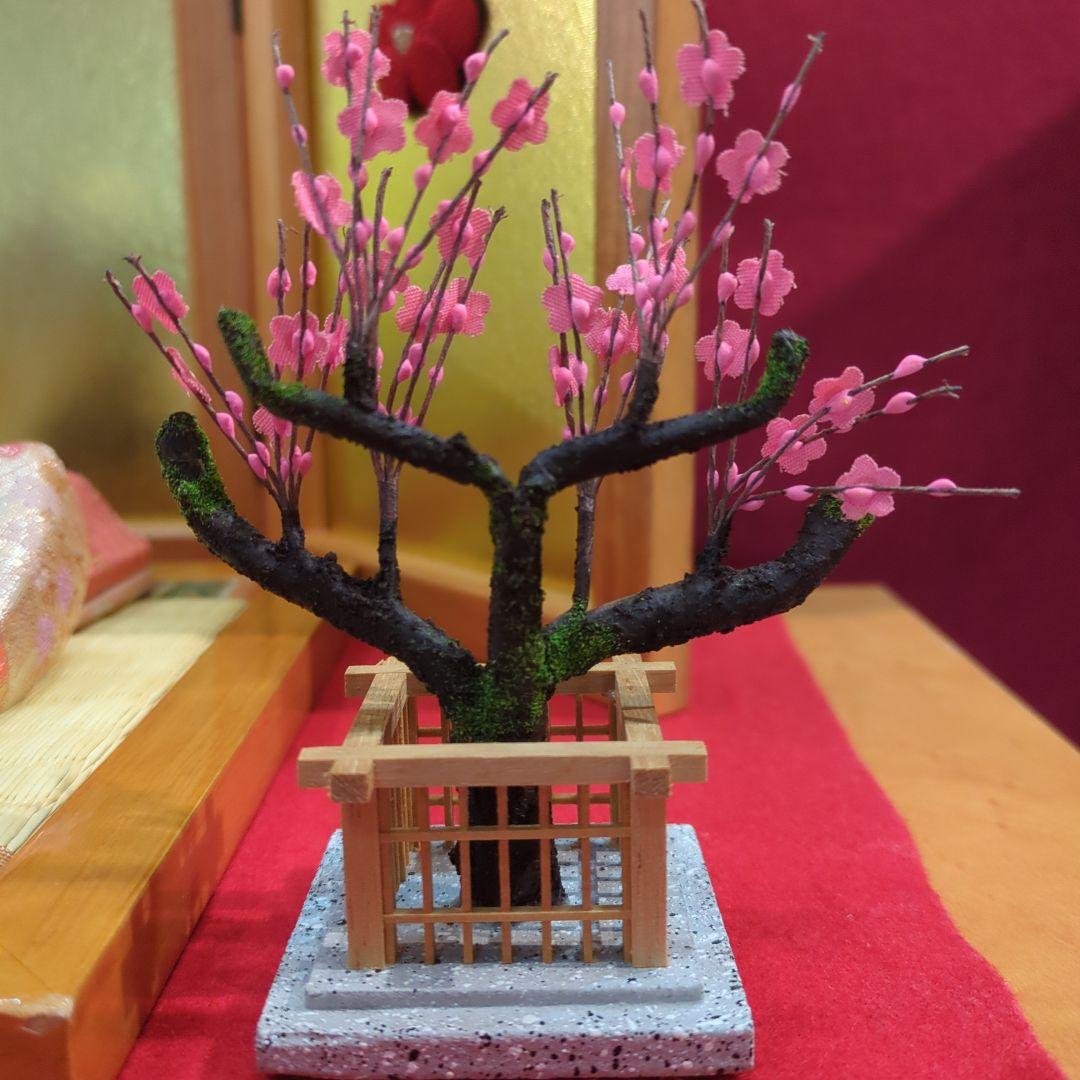 木目込　お雛様 　素飾りコンパクトサイズ毛せん付