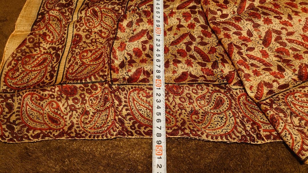 インドシルク　シルク　スカーフ　絹織物　１枚