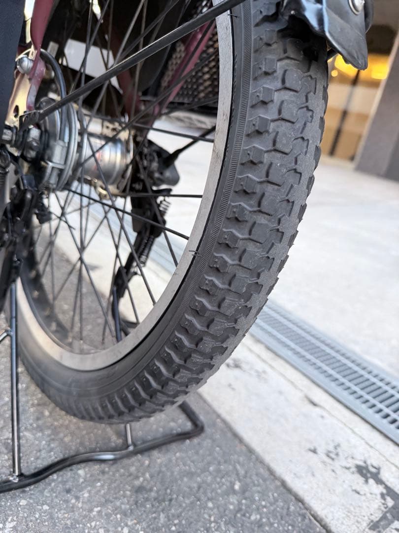 子供乗せ　パナソニック 電動アシスト自転車 赤 チャイルドシート付き