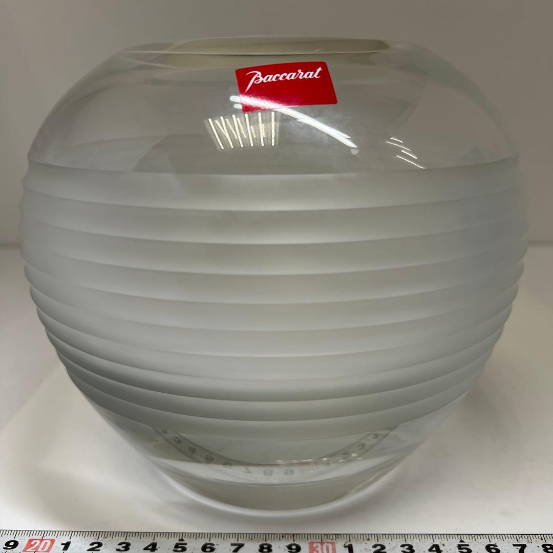バカラ　大花瓶　共箱　高さ17.5㎝　東な7-1221☆1F