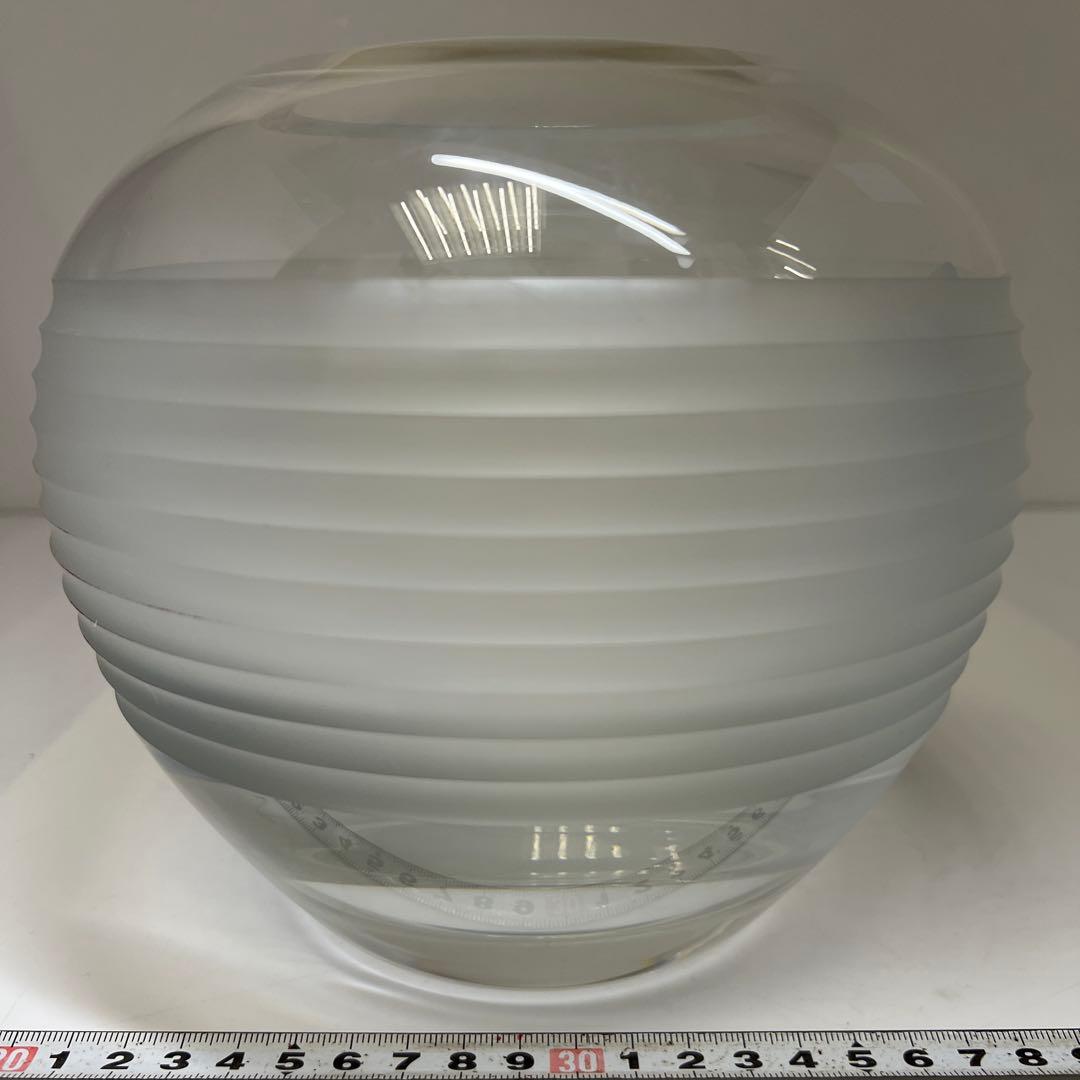 バカラ　大花瓶　共箱　高さ17.5㎝　東な7-1221☆1F