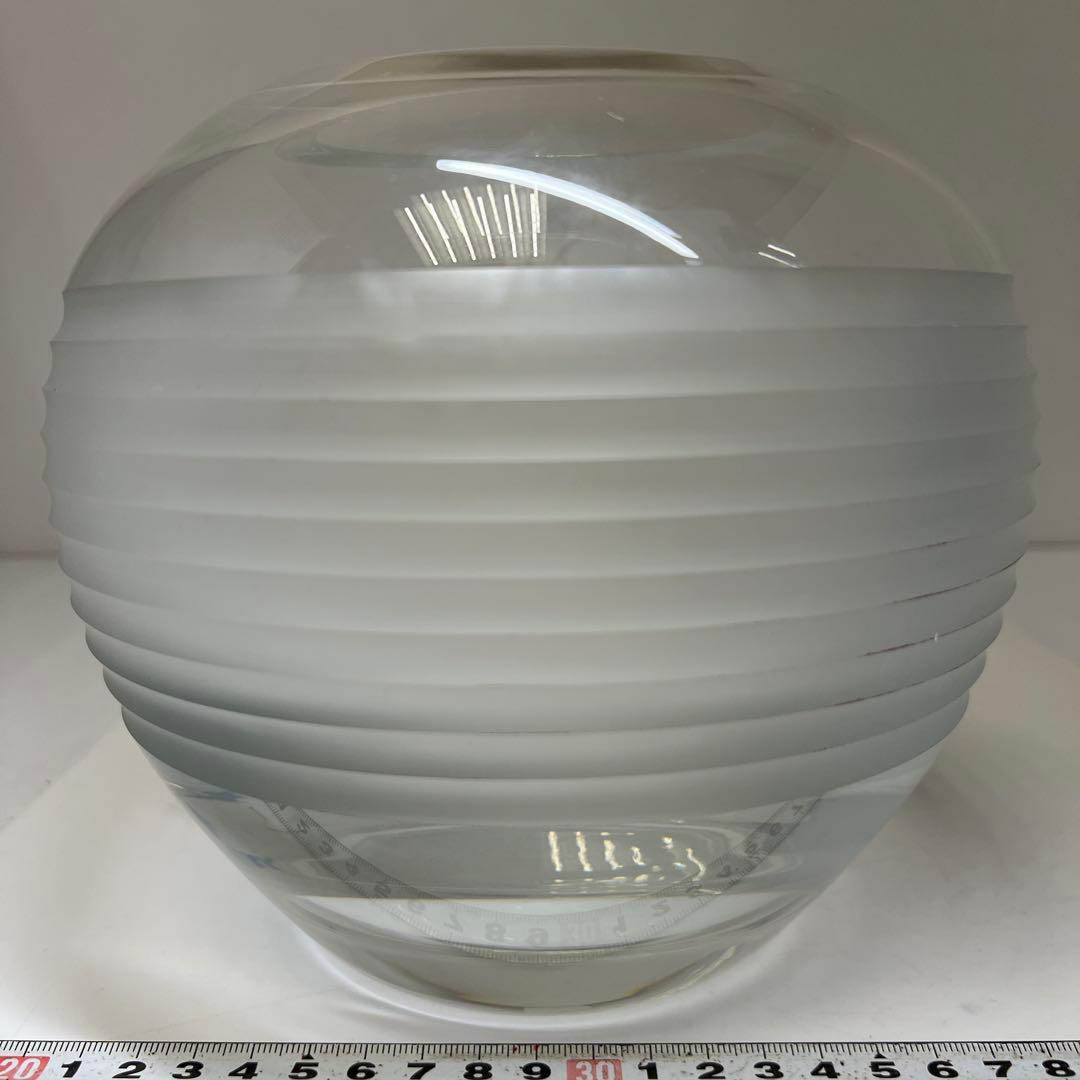 バカラ　大花瓶　共箱　高さ17.5㎝　東な7-1221☆1F