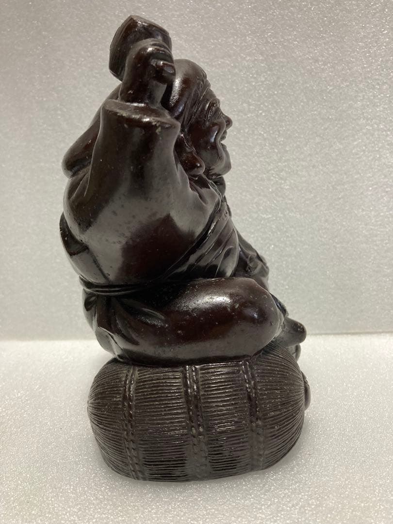 七福神の恵比寿と大黒天のブロンズ置物 二体セット