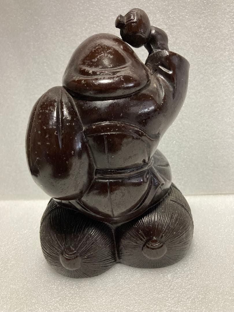 七福神の恵比寿と大黒天のブロンズ置物 二体セット