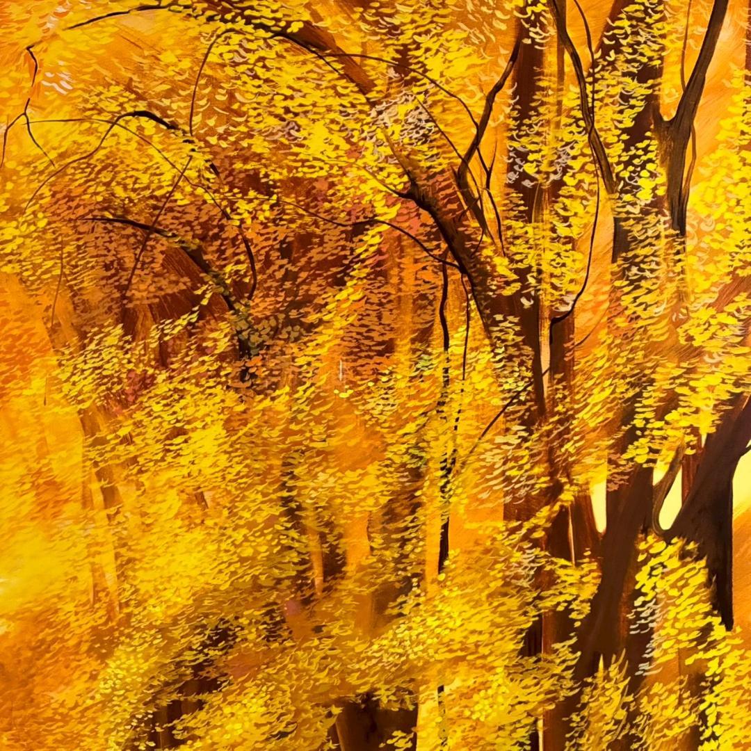 美品 ミッシェル・バテュ「フォーシーズン秋」シルクスクリーン 大作 直筆サイン入