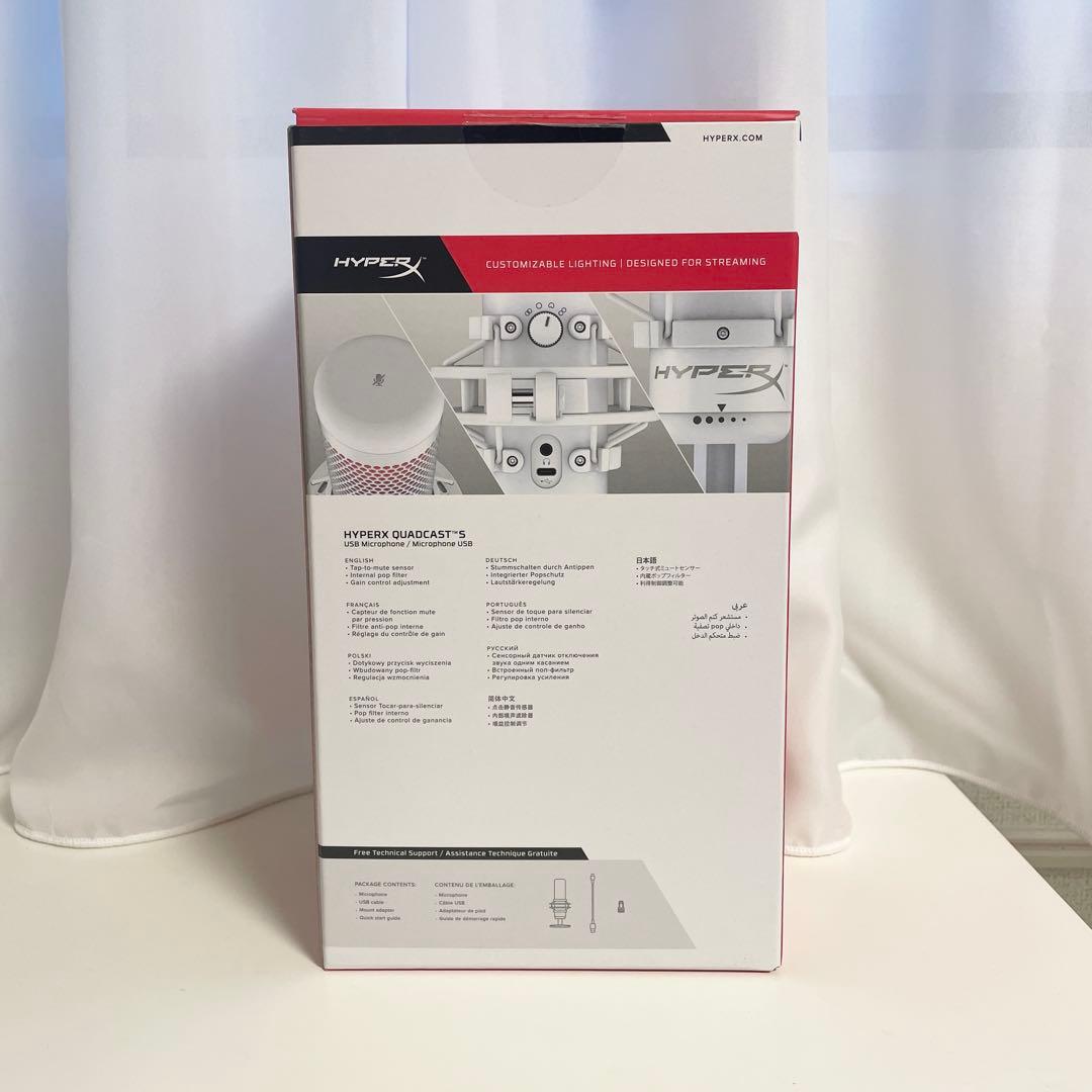 【未使用/開封済み】HyperX Quadcast S コンデンサーマイク