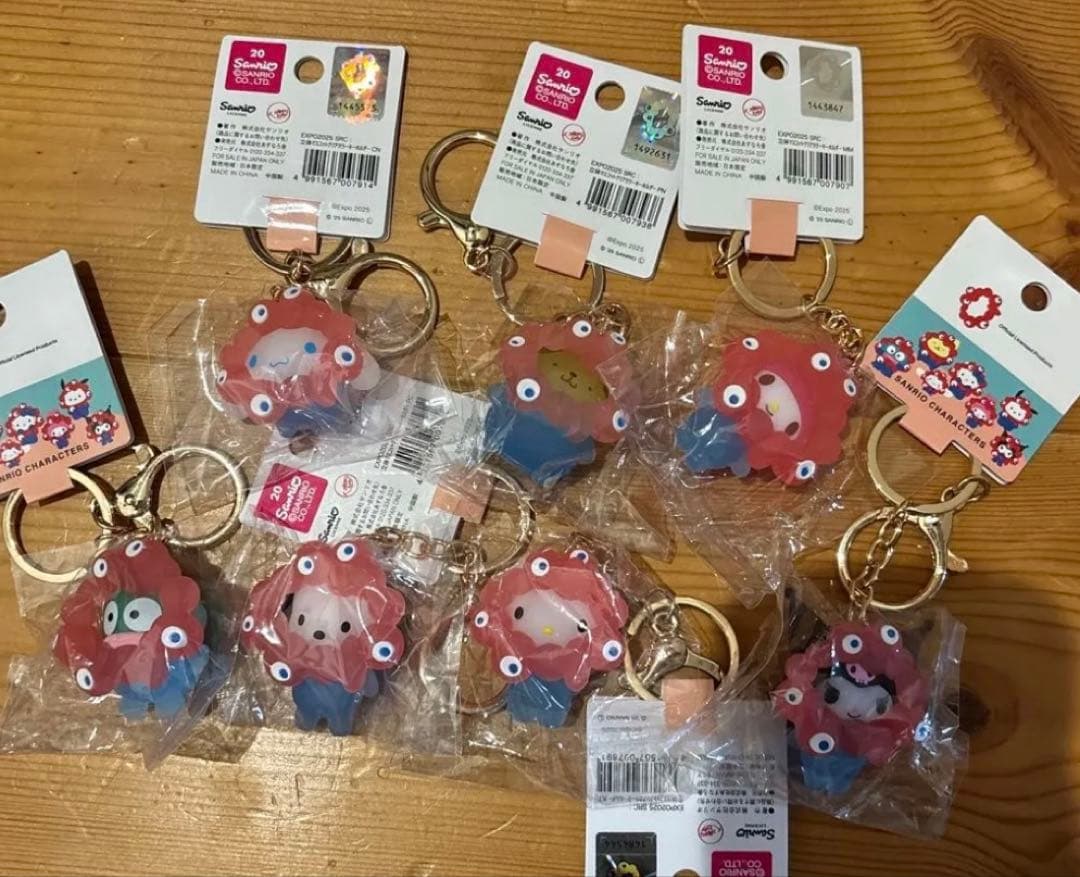 サンリオミャクミャク立体キーホルダー