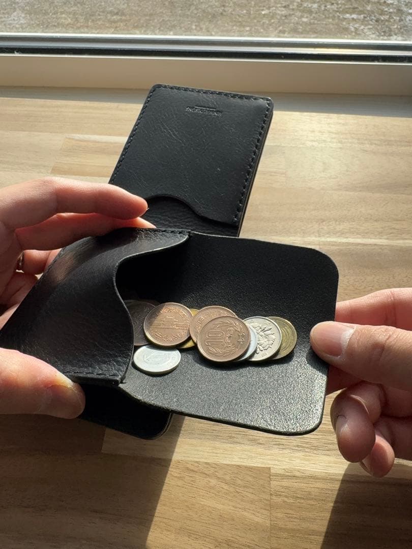 本革 イタリアンレザー 二つ折り財布