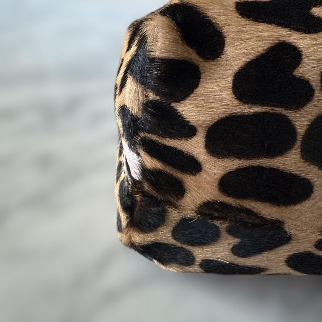 ジャンニキャリーニ ヒョウ柄ショルダーバッグ