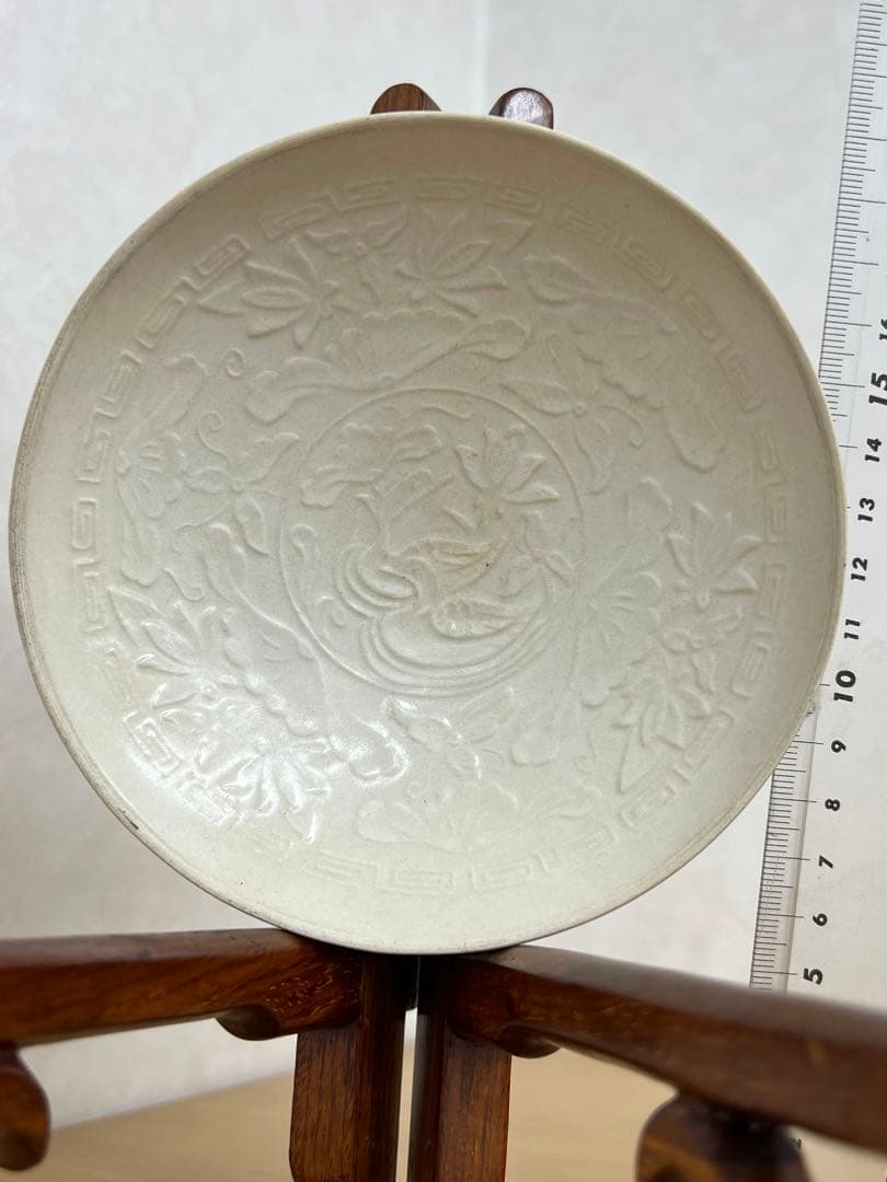 中国宋定窯 蓮花文碗白磁 官窯唐物古美術品　江戸アンティーク骨董コレクション青磁