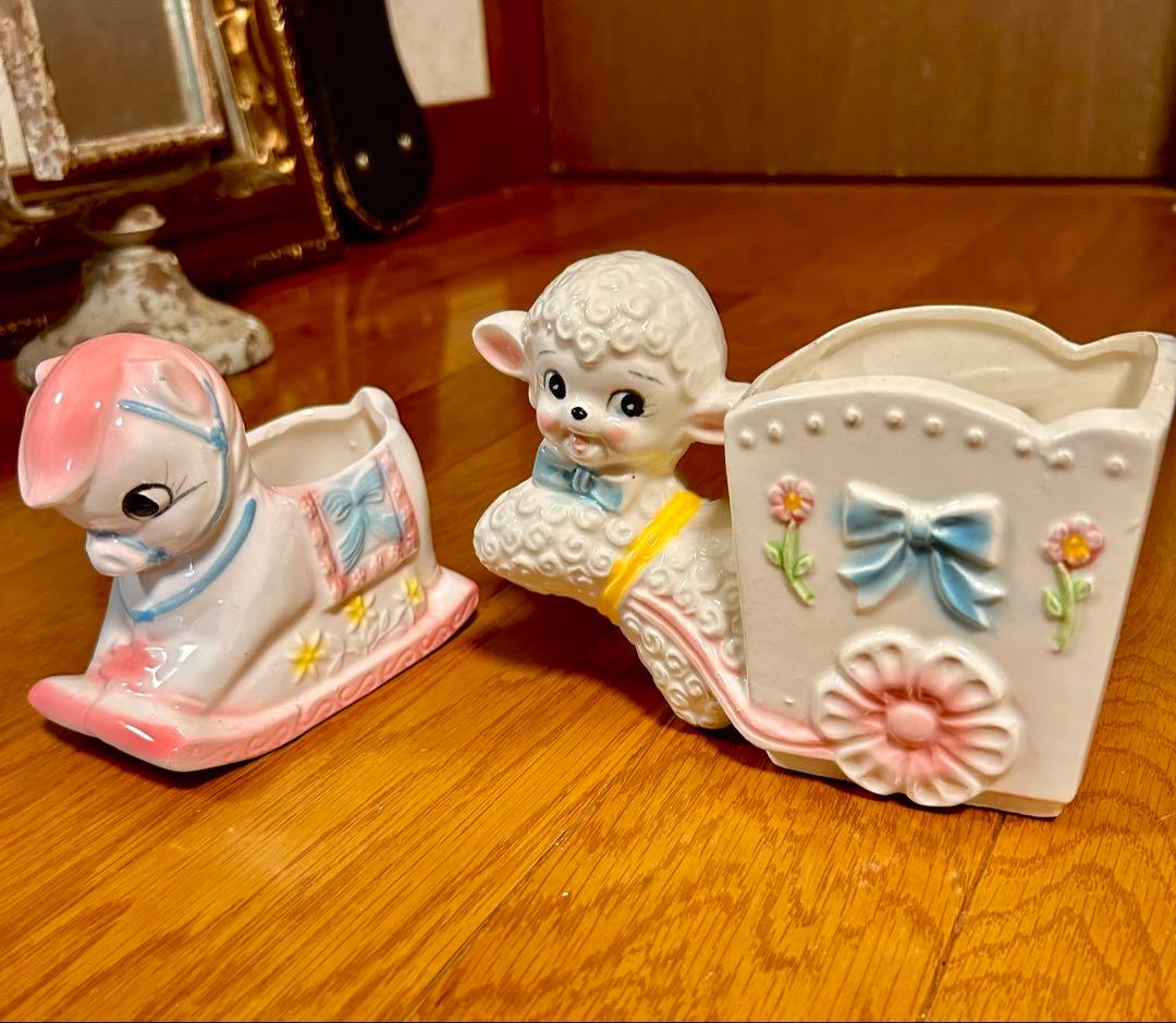 猫　白鳥　ペガサス　羊　置物　器　ヴィンテージ　アンティーク