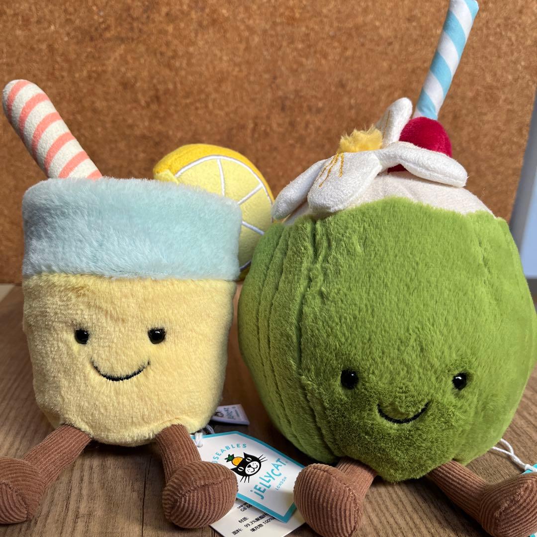 新品　ジェリーキャット　2体セット　レモネード　ココナッツ　ジュース　ドリンク