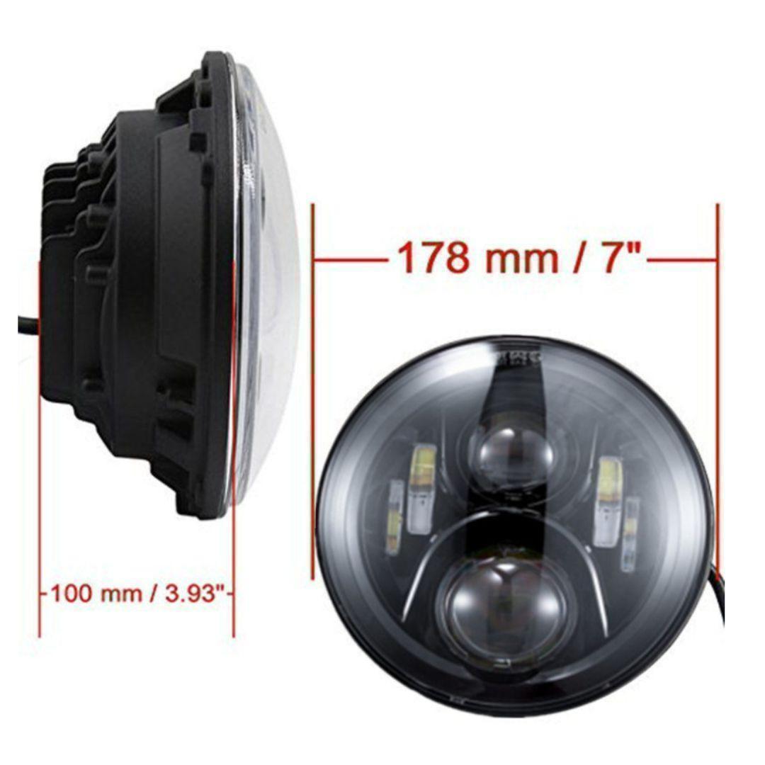 ★即納★ハーレー LEDヘッドライト 7インチ パッシング 左右フォグライト2個