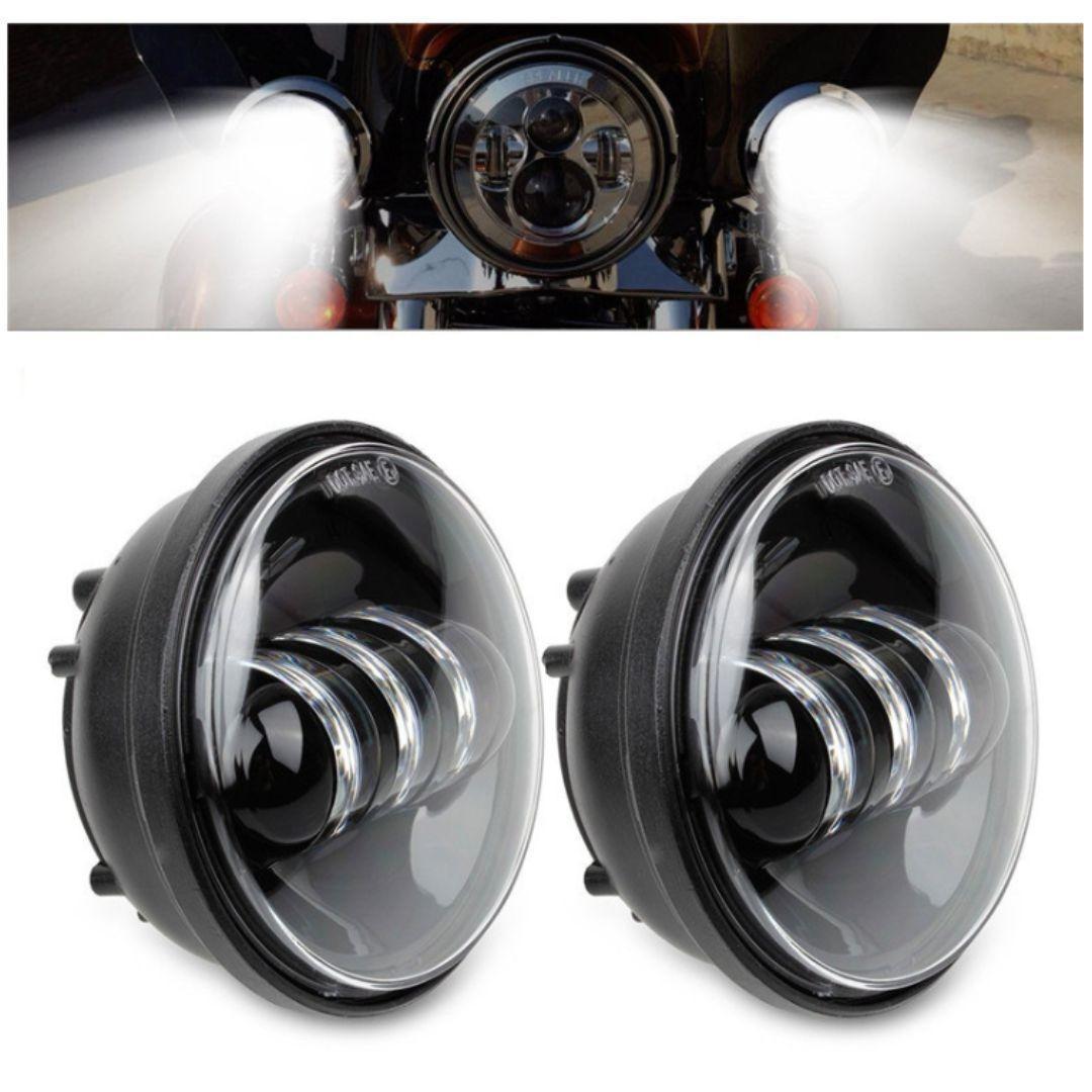 ★即納★ハーレー LEDヘッドライト 7インチ パッシング 左右フォグライト2個