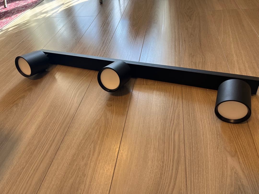 【新古品】アートワークスタジオ 8畳対応 グリッド3ダウンライト 3灯 ブラック