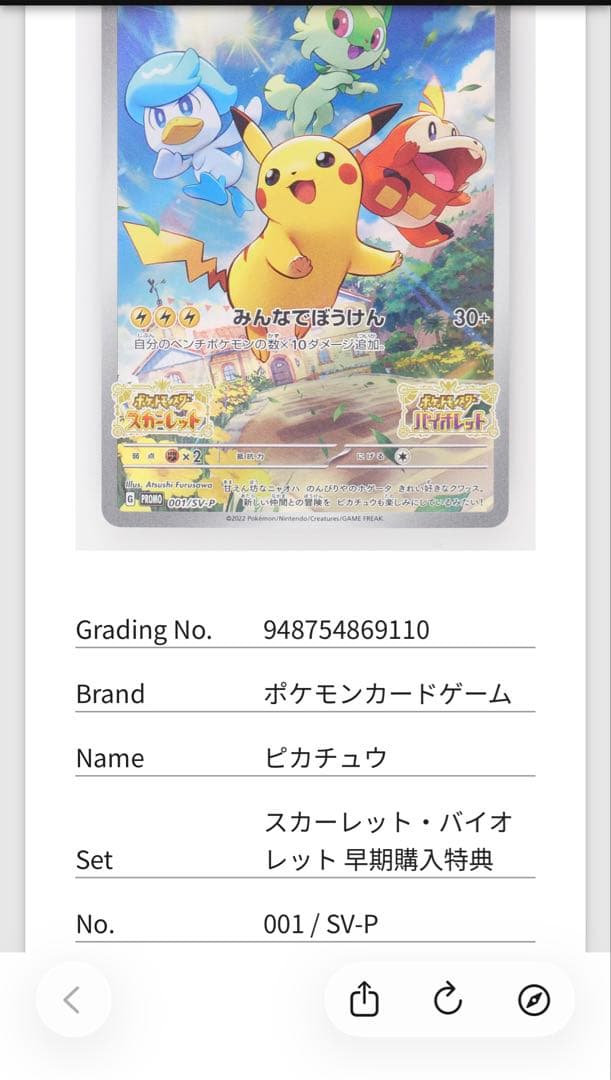 Gemix 10 ブラックラベル ピカチュウ スカバイ プロモ