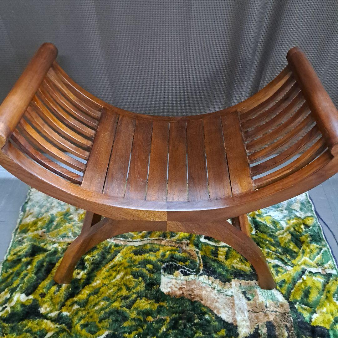 ♡クラブチェアー♡木製曲線スツール