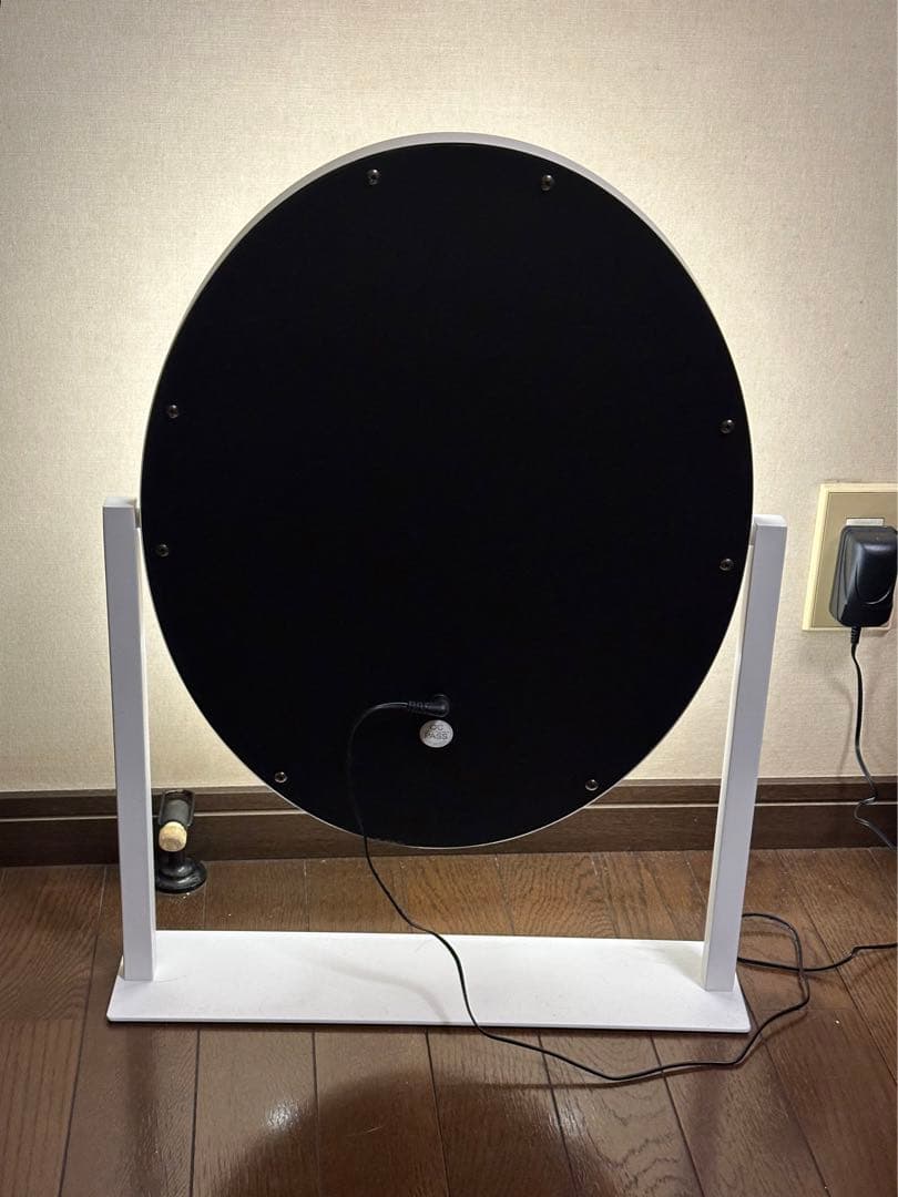 フランフラン フッツェ ハリウッドミラー ラウンド L ホワイト